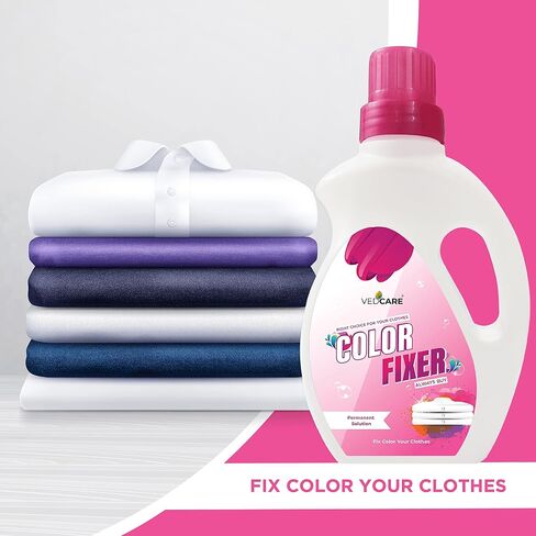 Fabric Color Fixer Liquid for clothes, Works For Silk, Cotton, Georgette and all Fabric 16.9 Fl Oz in Saudi Arabia