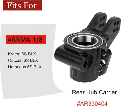 Aluminum Front Steering Knuckles Blocks for ARRMA 1/8 Mojave Talion TYHPON Infraction FIRETEAM Felony BLX 6S 1/7 4WD, RC Caster Blocks C-Hubs w/Bearings, Hub Carriers Parts AR330187 in Saudi Arabia