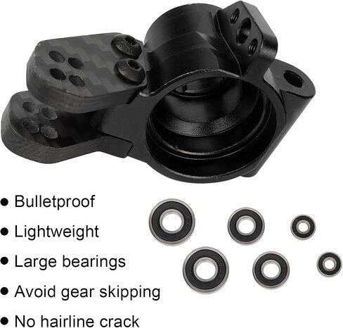 Aluminum Front Steering Knuckles Blocks for ARRMA 1/8 Mojave Talion TYHPON Infraction FIRETEAM Felony BLX 6S 1/7 4WD, RC Caster Blocks C-Hubs w/Bearings, Hub Carriers Parts AR330187 in Saudi Arabia