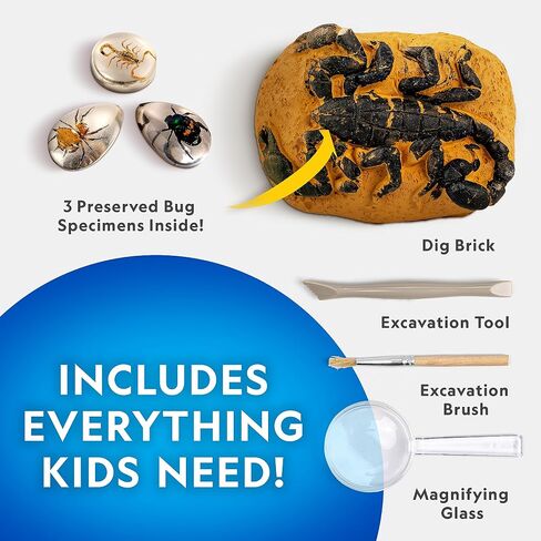 National Geographic Shark Dig Kit - Excavation Science Kit for Kids 8-12 With 2 Figurines and Dig Tool in Saudi Arabia