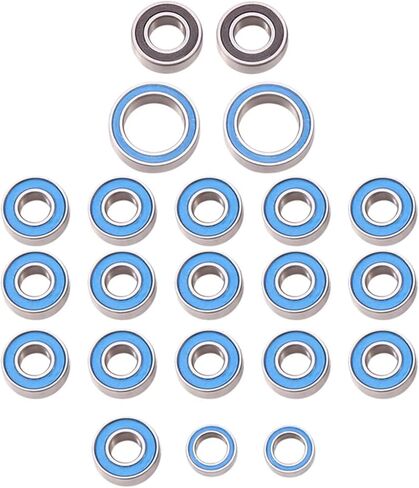 متوافق مع ترقيات Tamiya CC02 1/10 RC ترقيات أجزاء التعديل إكسسوارات 22pcs مطاطية محمل الكرة مجموعة أجزاء RC in Saudi Arabia