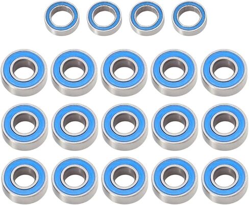 Compatible with Traxxas for Slash for Bandit for Stampede 1/10 RC Car Upgrade Parts Accessories 19pcs Sealed Bearing Kit RC Assortment in Saudi Arabia