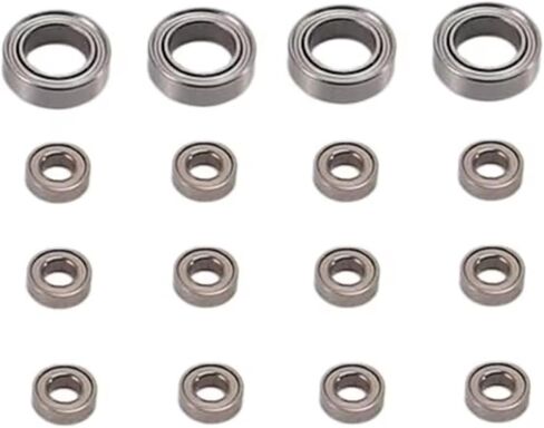 متوافق مع WPL C14 C24 B14 B24 B16 B36 لـ MN D90 لـ MN-90 لـ MN99S RC CAR Parts Upgreary Association 16PCS BEALING RC LOFFEMN in Saudi Arabia