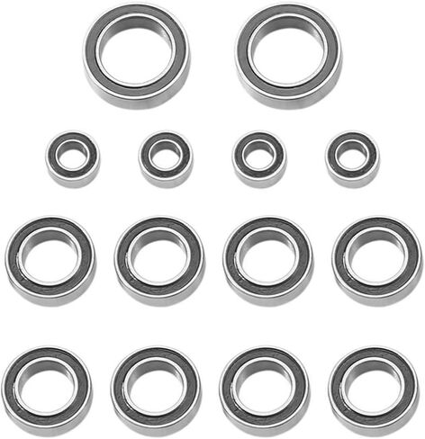 متوافقة مع Tamiya T301 1/8 RC CAR Upgrade Parts Accessories 14pcs Rubber Sealed Ball Baby Kit RC in Saudi Arabia