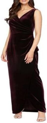 Alex Evenings Women's Long Sleeveless Velvet Dress in Kuwait