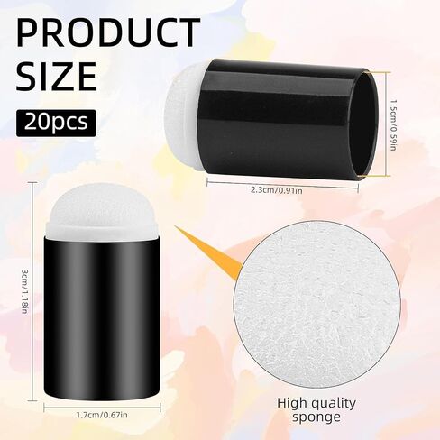 إسفنجات الأصابع daubers ، 10 pcs اللوحة الأصابع الرسم الحرف الإسفنج ، أصابع الوجه إسفنجات الطلاء مجموعة الحرف ، أصابع الحرف اسفنجة daubers مشروع الرسم للفنون الحبر المصنعة in Saudi Arabia
