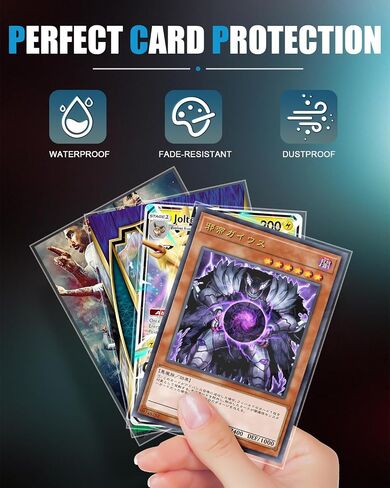 200 Count Card Sleeves for Trading Cards, Clear Penny Sleeves, Soft Plastic Card Sleeves Protector Fit for MTG, TCG, Sports, Game, Standard Cards in Saudi Arabia