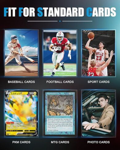 200 Count Card Sleeves for Trading Cards, Clear Penny Sleeves, Soft Plastic Card Sleeves Protector Fit for MTG, TCG, Sports, Game, Standard Cards in Saudi Arabia