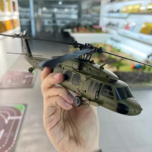 طائرة هليكوبتر K170 UH60L RC مع Gyro 6 محاور ، 2.4G 4CH طائرة هليكوبتر العسكرية التي يتم التحكم فيها عن بُعد محرك 6G محرك للمبتدئين للمبتدئين البالغين in Kuwait