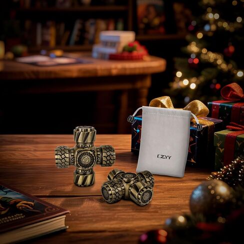 DND Spinner Dice-7-in-1 metal polyhedral dice with with jacks jacks و 4 wheel spinners | تخفيف الإجهاد ، سهل القراءة ، هدية رائعة وملحقات لـ DM ، Gamer & Collector (النمط B) in Kuwait