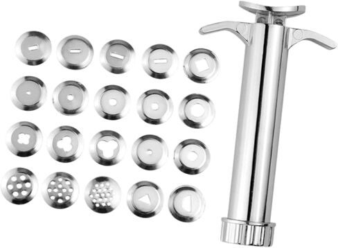 طارد الطين الفولاذ المقاوم للصدأ مجموعة لكعكة فندان تزيين الفخار النحت مع 20 أقراص قابلة للتبديل in Kuwait