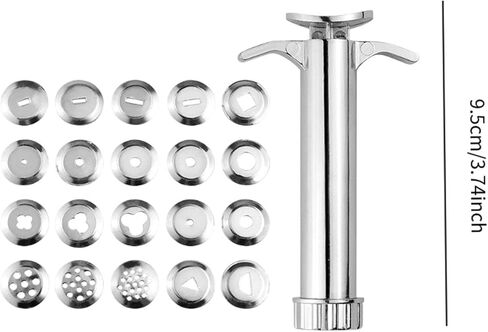 طارد الطين الفولاذ المقاوم للصدأ مجموعة لكعكة فندان تزيين الفخار النحت مع 20 أقراص قابلة للتبديل in Kuwait