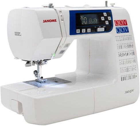 Janome 3160QOV Quilts of Valor Full-Size Quilting Sewing Machine with 60 Built-In Stitches, 6 One-Step Buttonholes, and Backlit LCD Screen (White) in Saudi Arabia