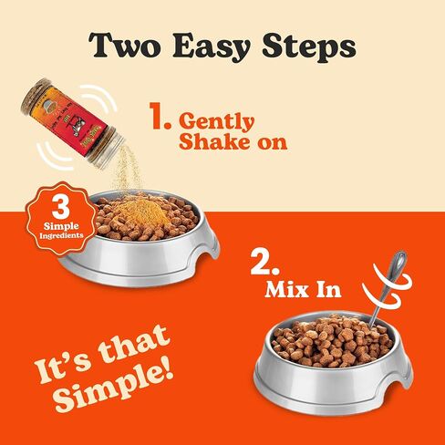 Wild Meadow Farms - Magic Dust Beef Topper ، وبروتين واحد من طراز Pet Food Topper للكلاب والقطط ، ويعزز النكهة ورفع الإثارة في وقت الوجبة من أجل أكلة من الصعب إرضاءها - 3.5 أوقية في نكهة اللحم البقري in Kuwait