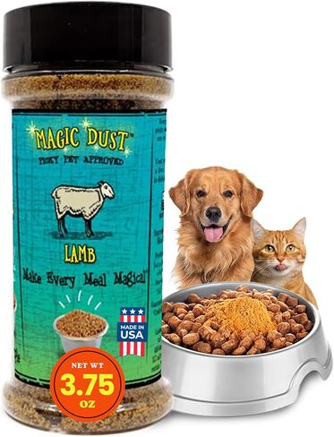 Wild Meadow Farms - Magic Dust Beef Topper ، وبروتين واحد من طراز Pet Food Topper للكلاب والقطط ، ويعزز النكهة ورفع الإثارة في وقت الوجبة من أجل أكلة من الصعب إرضاءها - 3.5 أوقية في نكهة اللحم البقري in Kuwait