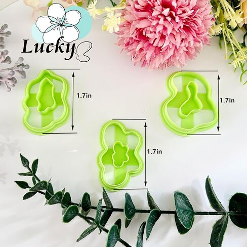 3pcs Organic Polymer Clay Cutters Sets, Basic Clay Cutters for Polymer Clay Jewelry, Clay Cutters for Earrings in Saudi Arabia