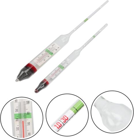 1set High Precision Hydrometer Thermometer Kit for Aquariums Accurate for Fish Tanks Aquaculture and Water Testing in Kuwait