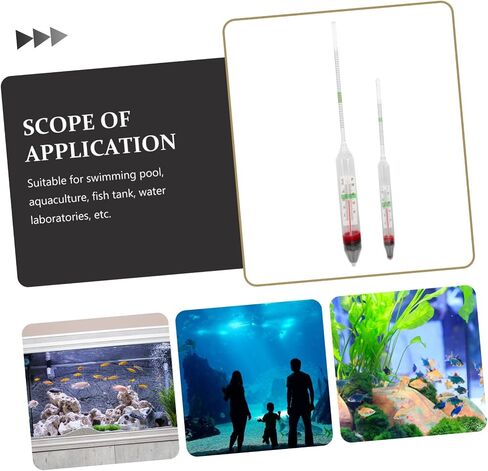 1set High Precision Hydrometer Thermometer Kit for Aquariums Accurate for Fish Tanks Aquaculture and Water Testing in Kuwait
