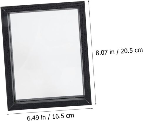 Cabilock DIY Double Sided Glass Specimen Display Frame Black Dried Flower Holder Photo Frame for Plants and Butterflies Home Office Decor in Saudi Arabia