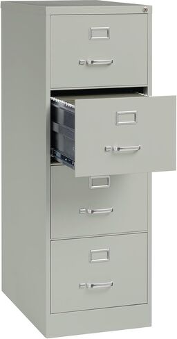 ملف عمودي لويل 4-Drawer ، 18 × 26-1/2 في 52 بوصة ، رمادي فاتح in Saudi Arabia