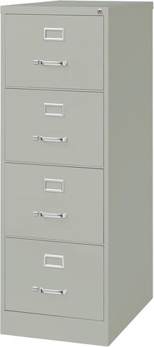 ملف عمودي لويل 4-Drawer ، 18 × 26-1/2 في 52 بوصة ، رمادي فاتح in Saudi Arabia