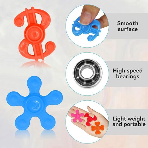 60 pcs mini fidget spinner toys ، toys toys bulk for Kids ، Sensory Hand Fidget Pack bulk | ألعاب القلق تخفض تخفيف الإجهاد ، والأساليب المتنوعة ، وجوائز الفصول الدراسية للأطفال in Kuwait