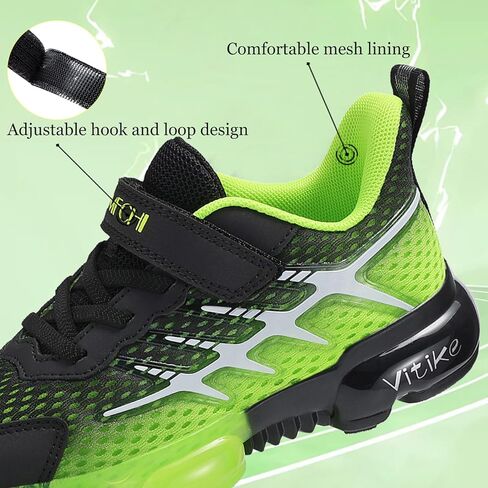 JMFCHI Kids Sneakers Boys Girls Tennis Running Shoes Outdoor Hiking Sneaker for Boys Athletic Breathable in Kuwait