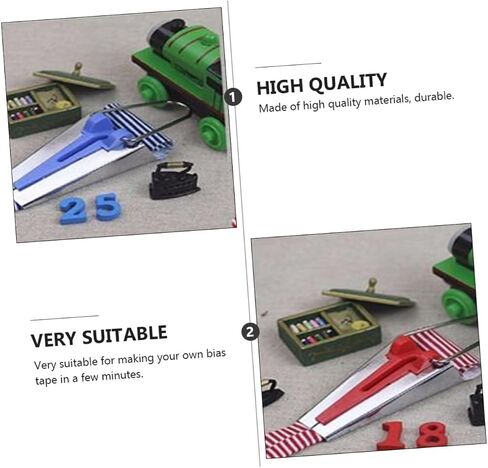 jojofuny 1set Bias Tape Maker Set Fabric Quilting Tool for DIY Binding Includes Precision Tools for Creating Professional Bias Tape for Quilting and Sewing 3pcs in Saudi Arabia