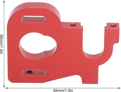 Keenso RC Car Motor Mount, Adjustable Aluminum Alloy RC Motor Mount RC Car Motor Mount Seat Holder RC Car Accessory for Wltoys 1/14 144001(red) in Saudi Arabia