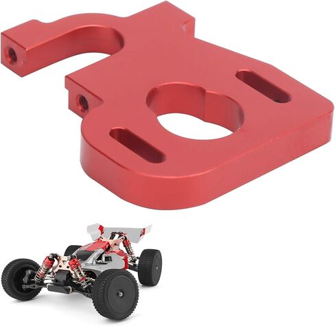 Keenso RC Car Motor Mount, Adjustable Aluminum Alloy RC Motor Mount RC Car Motor Mount Seat Holder RC Car Accessory for Wltoys 1/14 144001(red) in Saudi Arabia