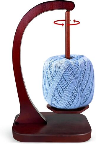 Wooden Yarn Holder for Crocheting,Magnetic Wooden Yarn Holder with Anti-Slip Pads,Crochet Gift for Knitting Lovers in Saudi Arabia