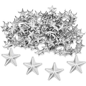 PSON 100PCS 10MM Star Stars مسامير ، رؤوس معدنية مسامير للملابس الصخرية الشرير ، DIY الجلدية ، الحقائب ، أساور ، وأيبار الحيوانات الأليفة (البرونز) in Kuwait