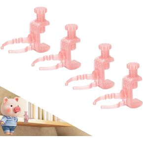 مشابك حافة الأثاث ｜ شاشة عائمة لأرقام 3-7 بوصة ｜ 6 عبوات لا تتساقف الجرف الموفرة للفضاء/منظم المكتب ｜ الشقة والسكاب الصدي in Kuwait