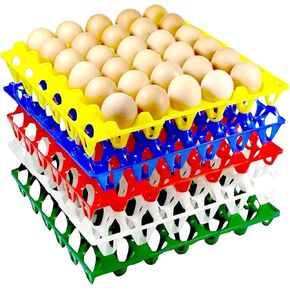 Egg Cartons 10-Pack Reusable Plastic Egg Crates for Home Chicken Farmers, Stackable 30-Count Holder, Durable Tray and Shipping Eggsfor Duck & Extra Large Chicken Eggs in Saudi Arabia