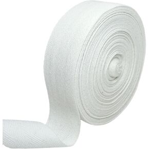 1 1/2 Inch Soft Herringbone Twill Tape Trim - 20 Yards Roll, Natural Cotton Binding Ribbon for Sewing, Knit Fabrics, Gift Wrapping, DIY Crafts (Red) in Saudi Arabia