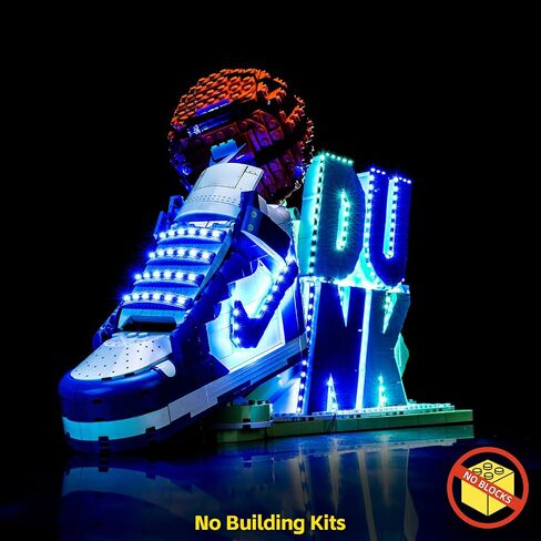 ضوء LED المتوافق مع Lego Nike Dunk ، الإضاءة الإبداعية متوافقة مع LEGO 43008 - باستثناء الطوب (مفتاح حساس للمس مع وظيفة التعتيم) in Saudi Arabia