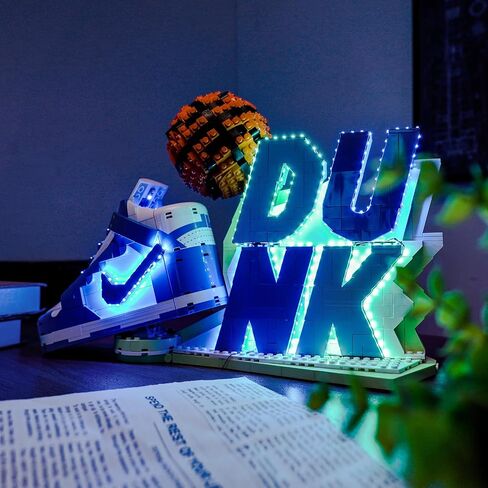ضوء LED المتوافق مع Lego Nike Dunk ، الإضاءة الإبداعية متوافقة مع LEGO 43008 - باستثناء الطوب (مفتاح حساس للمس مع وظيفة التعتيم) in Saudi Arabia