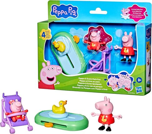 Peppa Pig Peppa و Evie's Park Playet مع 2 شخصين و 2 إكسسوارات ، ألعاب ما قبل المدرسة للفتيات والفتيان البالغة من العمر 3 سنوات وما فوق in Saudi Arabia