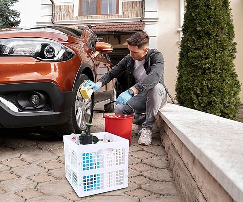 3-Pack Collapsible Plastic Storage Crates,Foldable Crates for Storage,16L (White) in Kuwait
