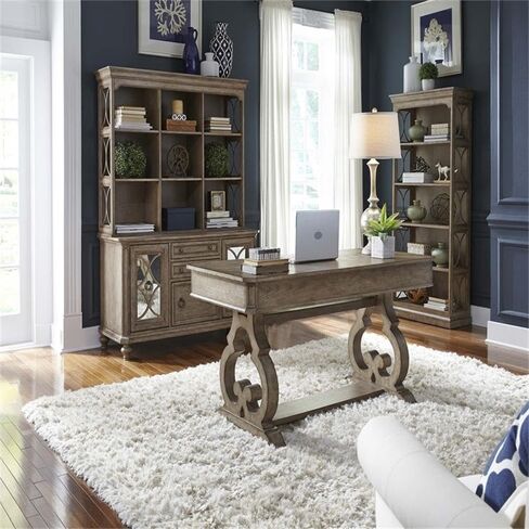 Pemberly Row French and English Tudiency Multi Credenza في Brown in Saudi Arabia