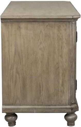 Pemberly Row French and English Tudiency Multi Credenza في Brown in Saudi Arabia