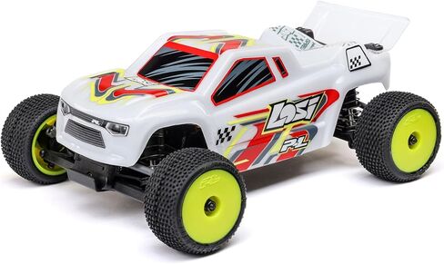 Losi Micro-T RC Car 1/28 2WD White RTR (تضمنت البطارية والشاحن) ، LOS-1392T1 in Kuwait