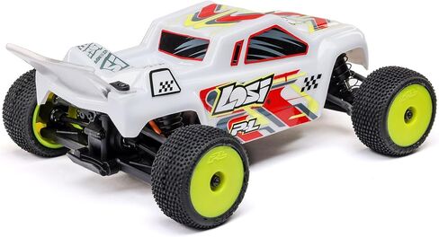 Losi Micro-T RC Car 1/28 2WD White RTR (تضمنت البطارية والشاحن) ، LOS-1392T1 in Kuwait