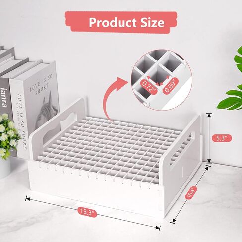 SANFURNEY Marker Pen Organizer Holder for Carts, 180 Slots Art Marker Pens Colored Pencils Rack, Desktop Craft Supply Organizer for Home Classroom Office in Kuwait