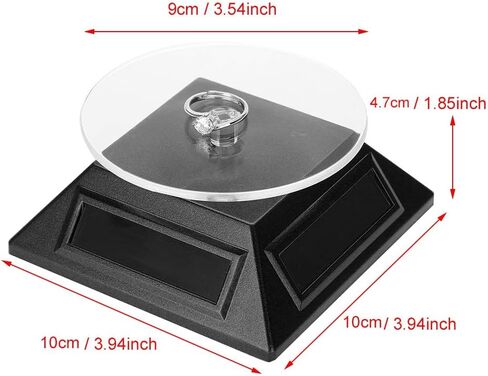 حامل شاشة الدوران الشمسي ، ABS بلاستيك 360 درجة الدوار الدوار لمجموعة طرازات مجوهرات الهاتف مشاهدة in Kuwait