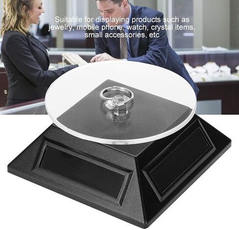 حامل شاشة الدوران الشمسي ، ABS بلاستيك 360 درجة الدوار الدوار لمجموعة طرازات مجوهرات الهاتف مشاهدة in Kuwait