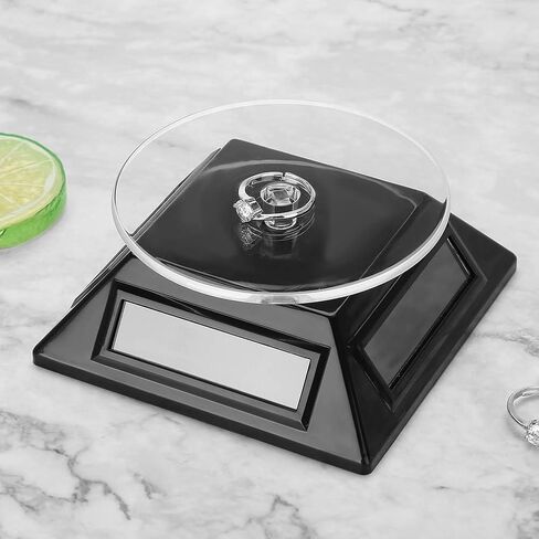 حامل شاشة الدوران الشمسي ، ABS بلاستيك 360 درجة الدوار الدوار لمجموعة طرازات مجوهرات الهاتف مشاهدة in Kuwait