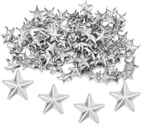 pson 100PCS 10mm Star Studs Rivets, Metal Heads Spikes for Punk Rock Clothing, Leathercraft DIY, Bags, Bracelets, and Pet Collars (Bronze) in Saudi Arabia
