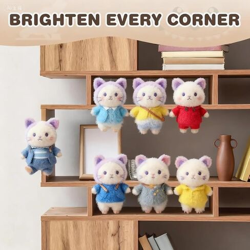 Furniture Edge Clamps｜Floating Display for 3-7" Figures｜6-Pack No-Residue Mount Space-Saving Shelf/Desk Organizer｜Apartment & Dorm Friendly｜Colorful Collectible Showcase (Pink&Purple&Teal 6 Pack) in Saudi Arabia