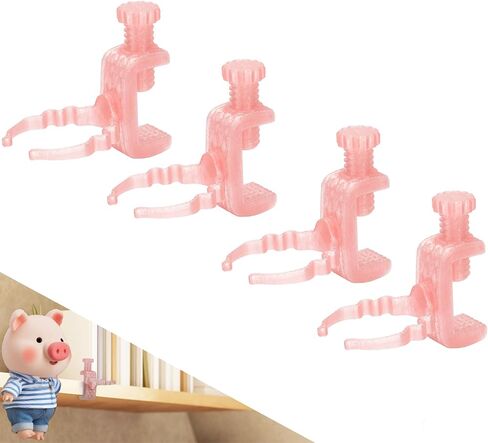 مشابك حافة الأثاث ｜ شاشة عائمة لأرقام 3-7 بوصة ｜ 6 عبوات لا تتساقف الجرف الموفرة للفضاء/منظم المكتب ｜ الشقة والسكاب الصدي in Kuwait